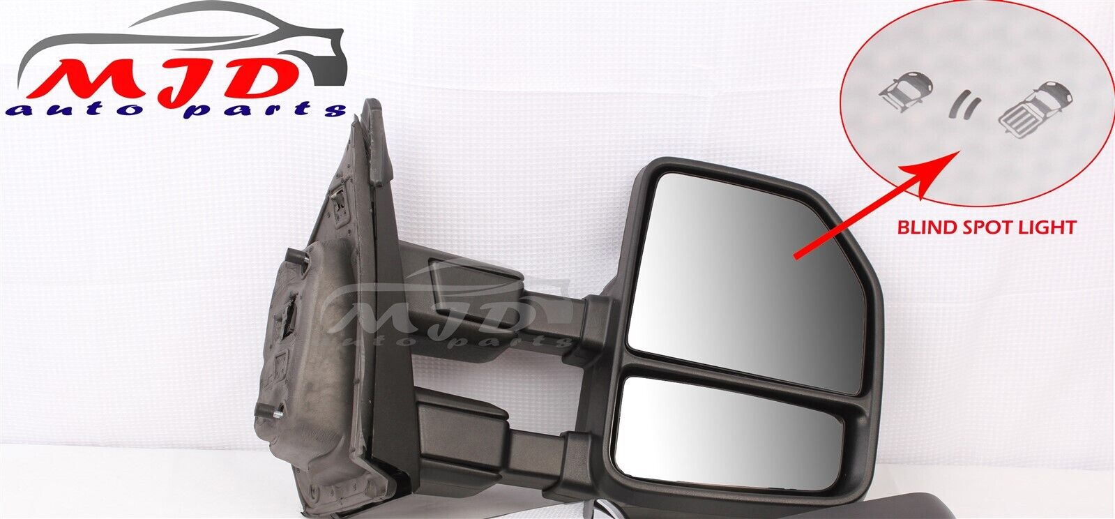 FOR FORD F150 2015-2020 PASSENGER TOWING MIRROR BLIND SPOT CHROME