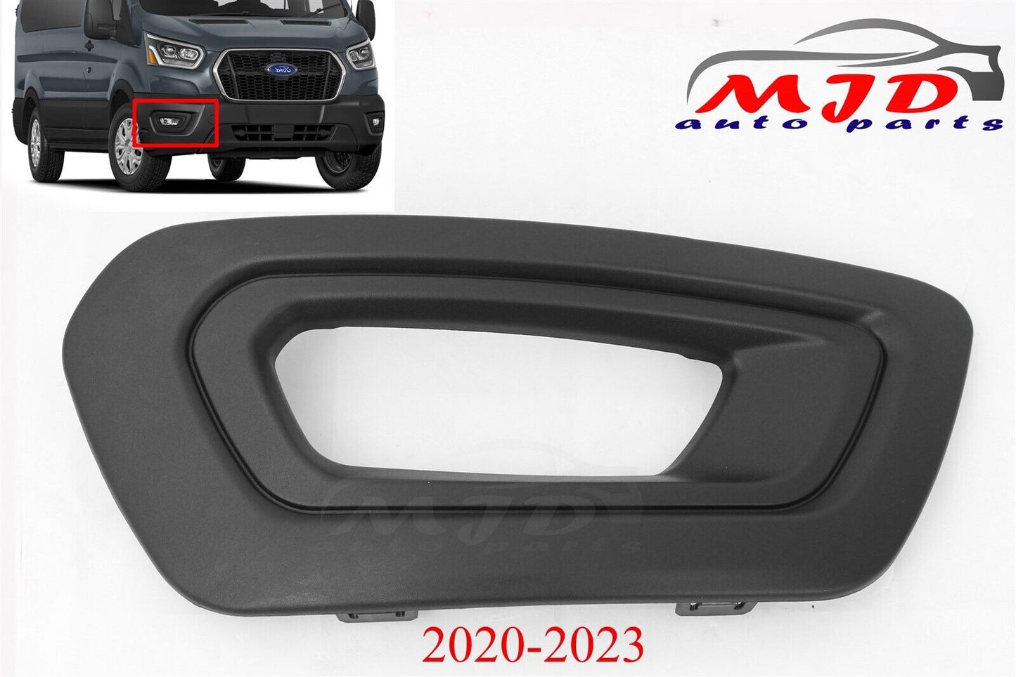 FOR FORD TRANSIT 2020-2023 LEFT + RIGHT FRONT BUMPER FOG LIGHT BEZEL TRIM COVER