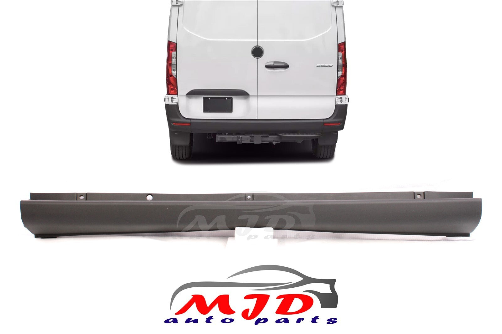 MERCEDES SPRINTER W907 2019-2024 REAR BUMPER COVER  WITHOUT PARKING SENSOR