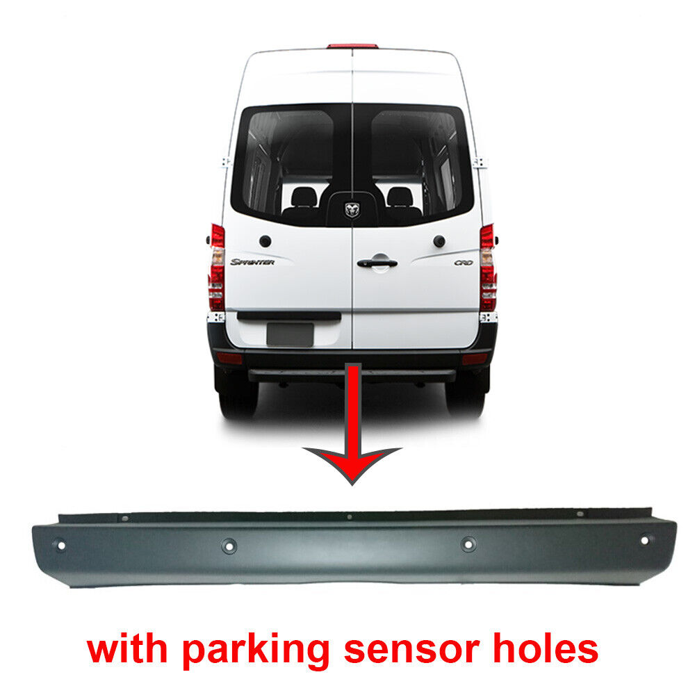 FOR MERCEDES SPRINTER W906 07-2018 REAR CENTER BUMPER COVER W SENSOR HOLES DODGE