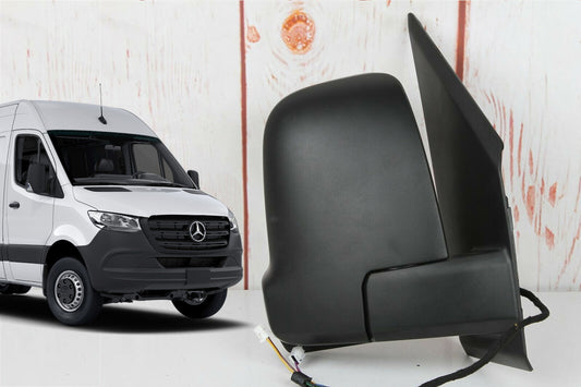 MERCEDES SPRINTER W907 2019-2024 PASSENGER DOOR MIRROR HEATED MANUAL FOLDING