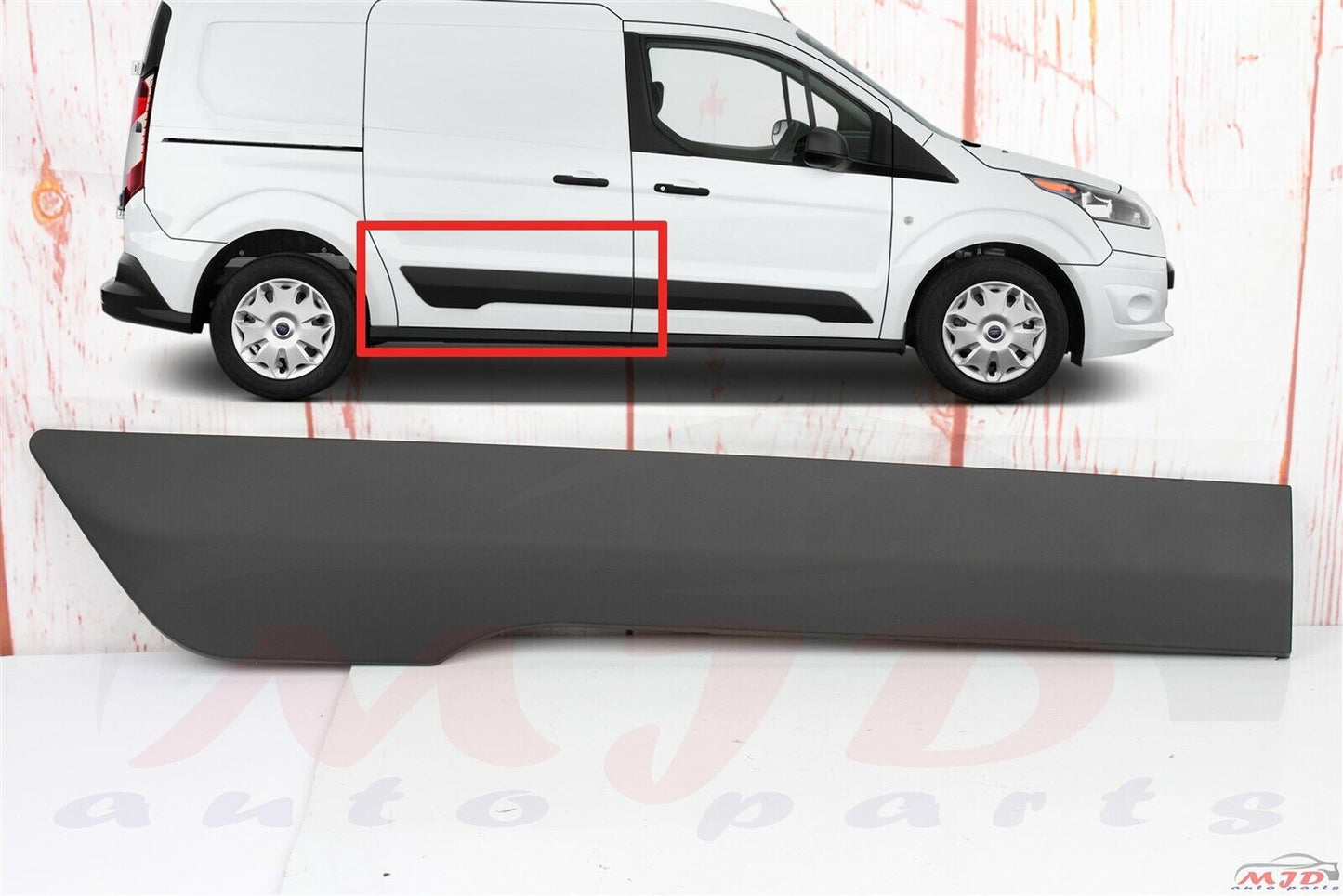 FOR FORD TRANSIT CONNECT 2014-22 RIGHT PASSENGER SIDE SLIDING DOOR TRIM MOLDING