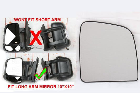 FOR RAM PROMASTER 2014-2023 2500 RIGHT PASSENGER MIRROR GLASS HEATED EXTENDED