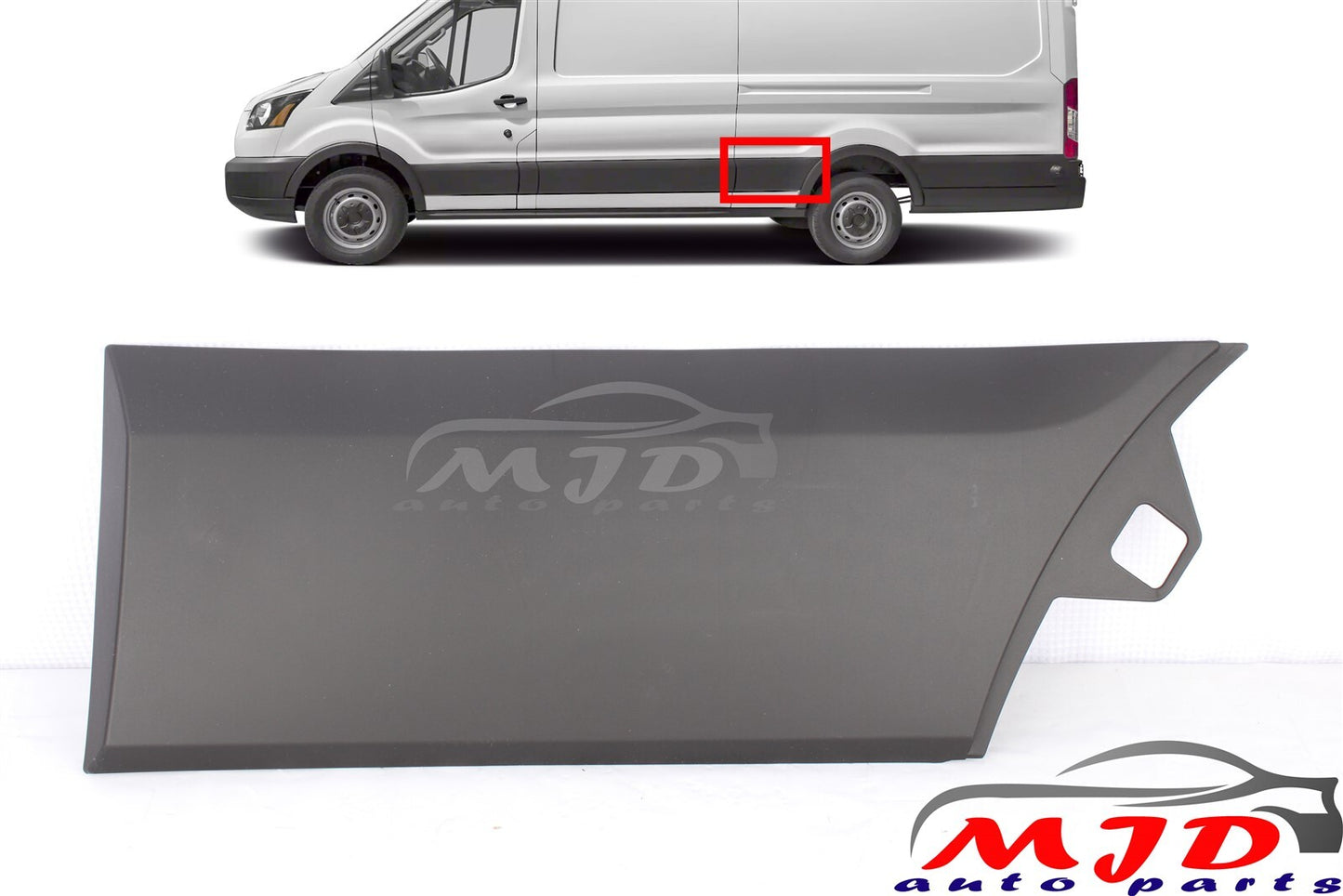 FIT FORD TRANSIT 2015-2023 LEFT DRIVER SIDE REAR TRIM MOLDING COVER
