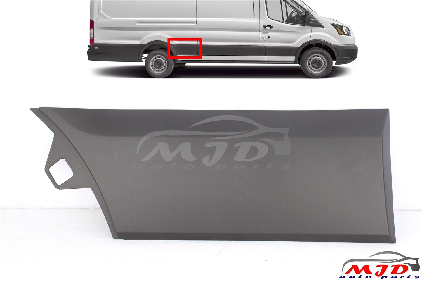 FIT FORD TRANSIT 2015-2023 RIGHT PASSENGER SIDE REAR TRIM MOLDING COVER