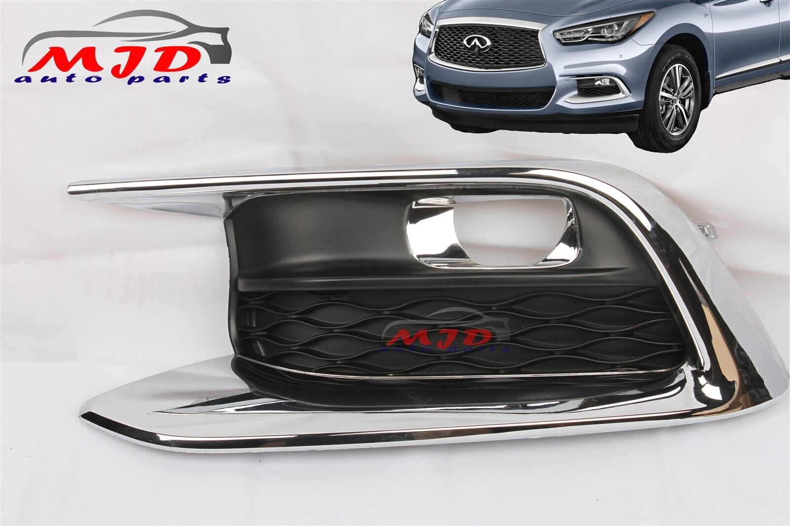 FOR INFINITI QX60 2016-2020 Front Bumper Fog Light Grille Left Driver Bezel Trim