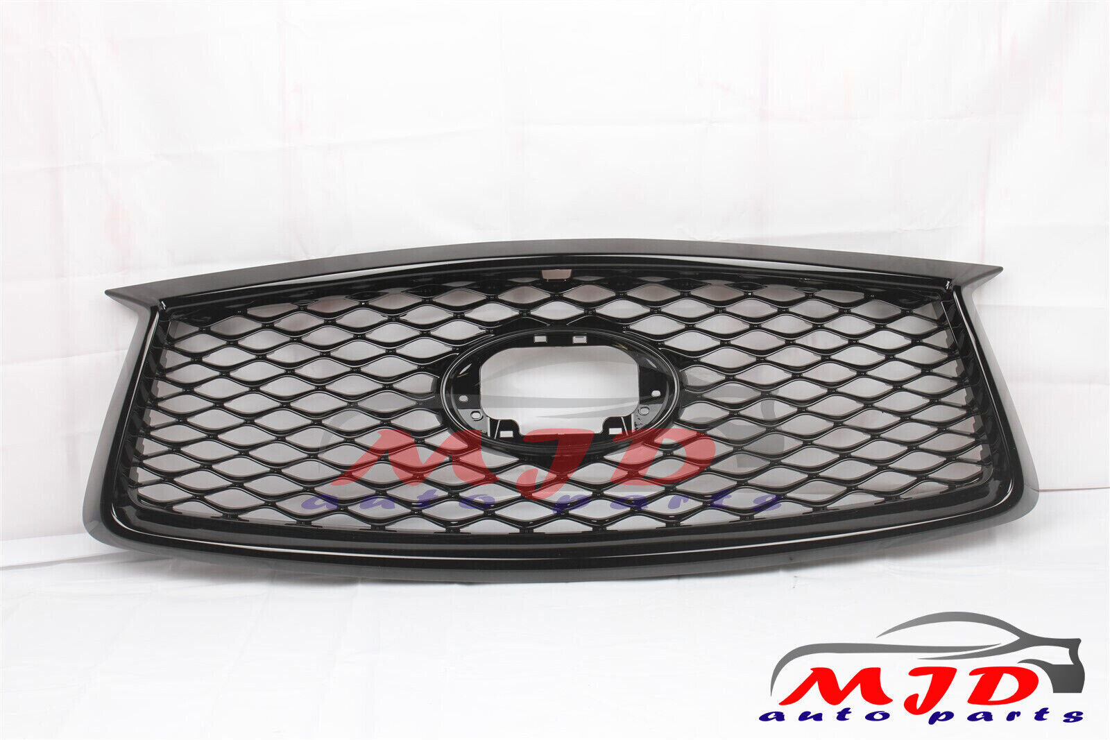 FOR INFINITI QX50 2019-2022 Front Bumper Upper Grille Black With Camera