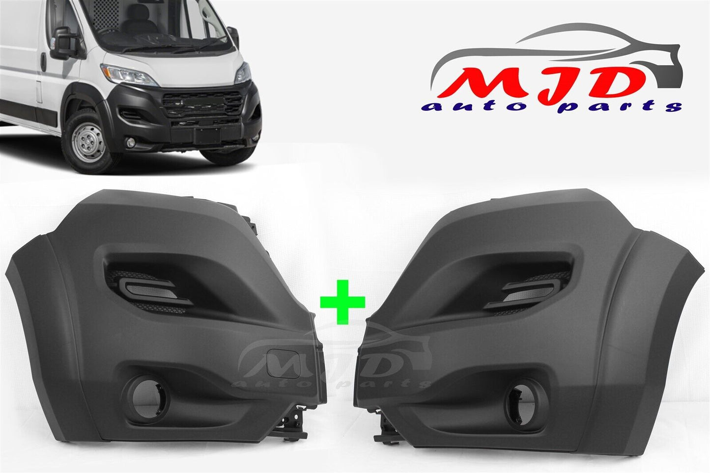 FOR Dodge Ram ProMaster 2023-2024 DRIVER AND PASSENGER FRONT BUMPER CORNER COVER