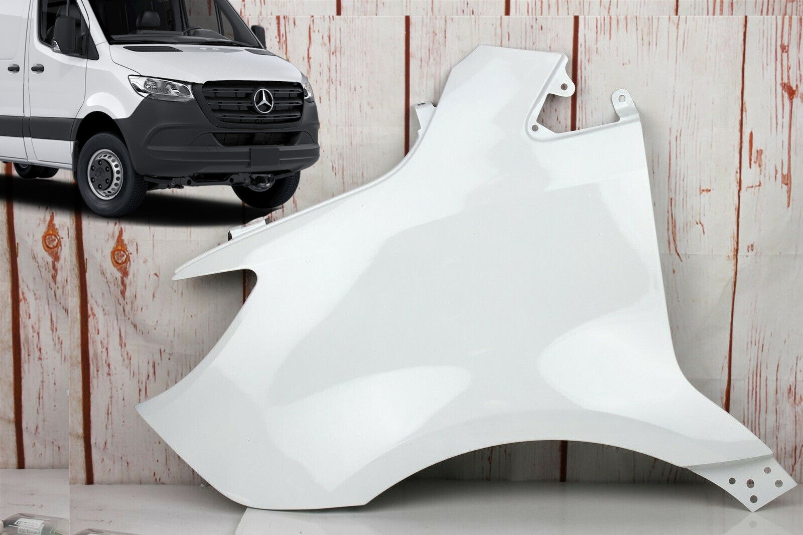 MERCEDES SPRINTER W907 2019-2024 LEFT DRIVER SIDE FENDER Arctic White