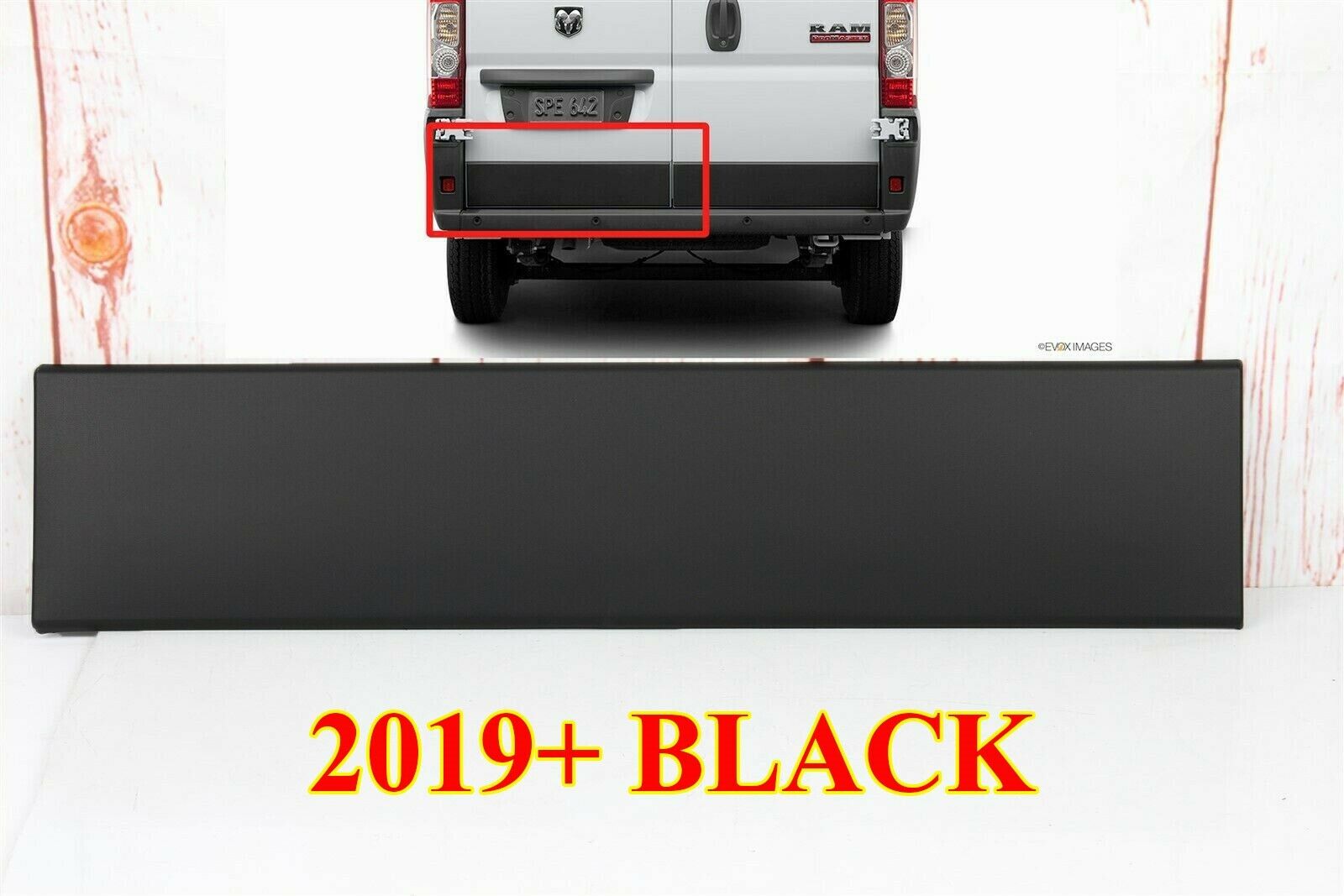 FOR DODGE RAM PROMASTER 2019-2022 LEFT DRIVER REAR BACK DOOR TRIM MOLDING COVER