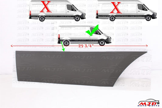 FOR MERCEDES SPRINTER W907 2019-2025 PASSENGER SIDE REAR TRIM MOLDING COVER RH