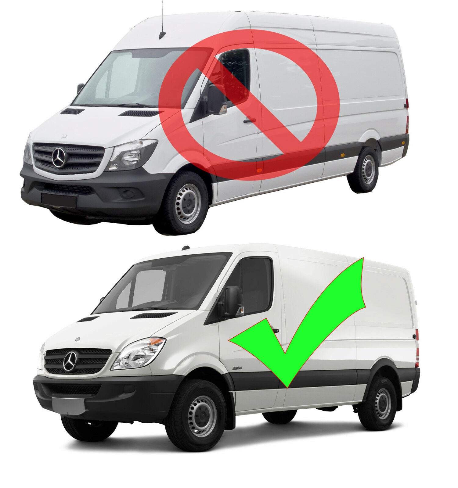 FOR MERCEDES SPRINTER W906 07-2013 Front License Plate Holder Bracket 9068850075