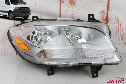 FOR MERCEDES SPRINTER W907 2019-2022 RIGHT PASSENGER SIDE HALOGEN HEADLIGHT