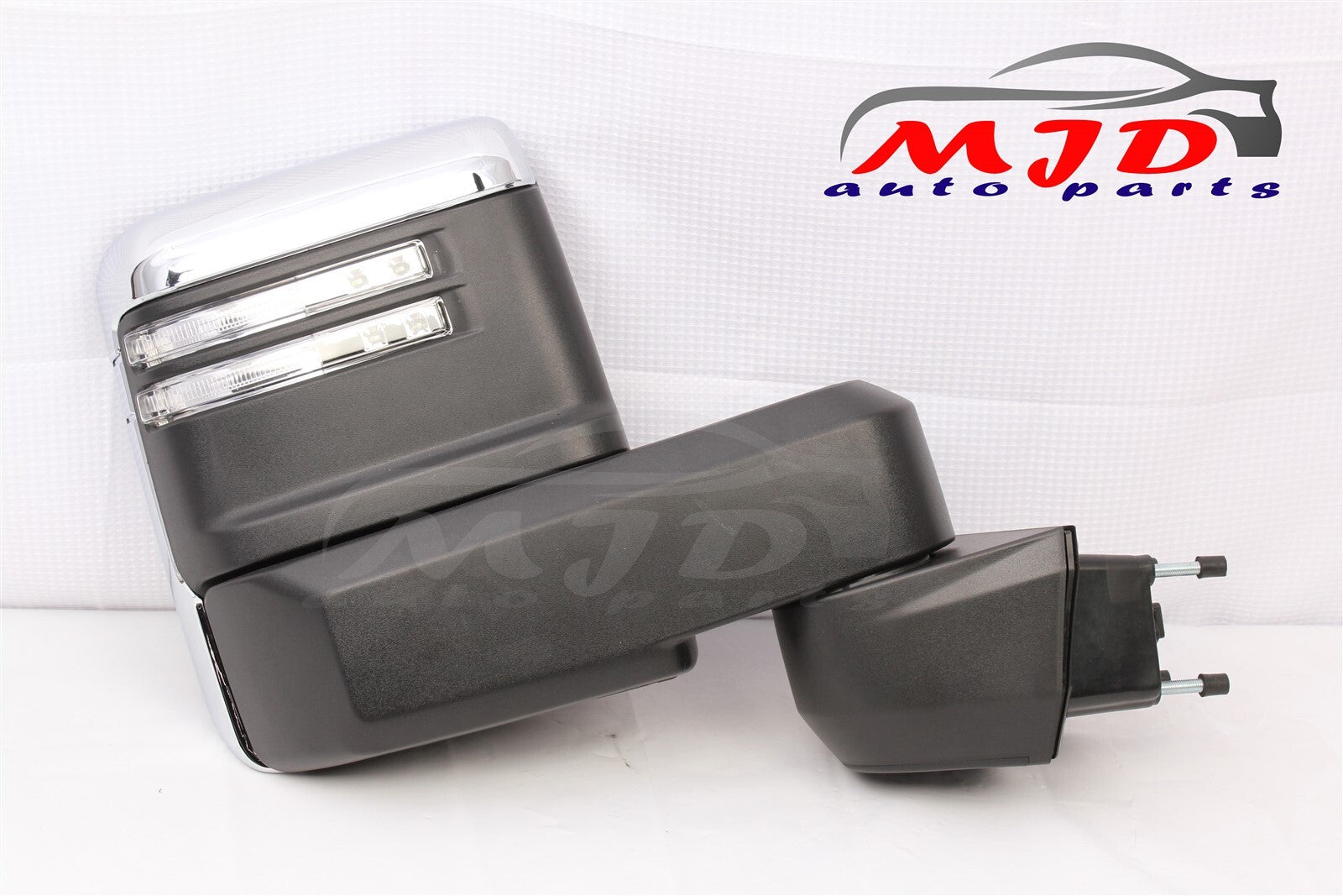 FOR CHEVY SILVERADO 2500 3500 2019-2024 PAIR TOWING MIRROR CHROME MANUAL FOLDING