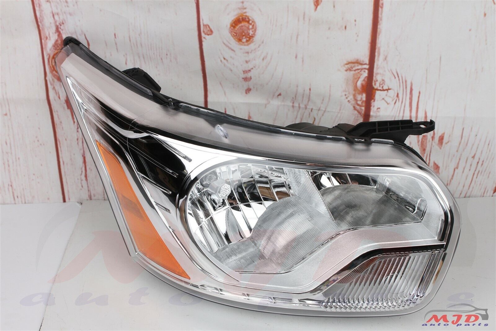 FOR FORD TRANSIT 2015-2022 DRIVER AND PASSENGER SIDE CHROME HEADLIGHT HALOGEN