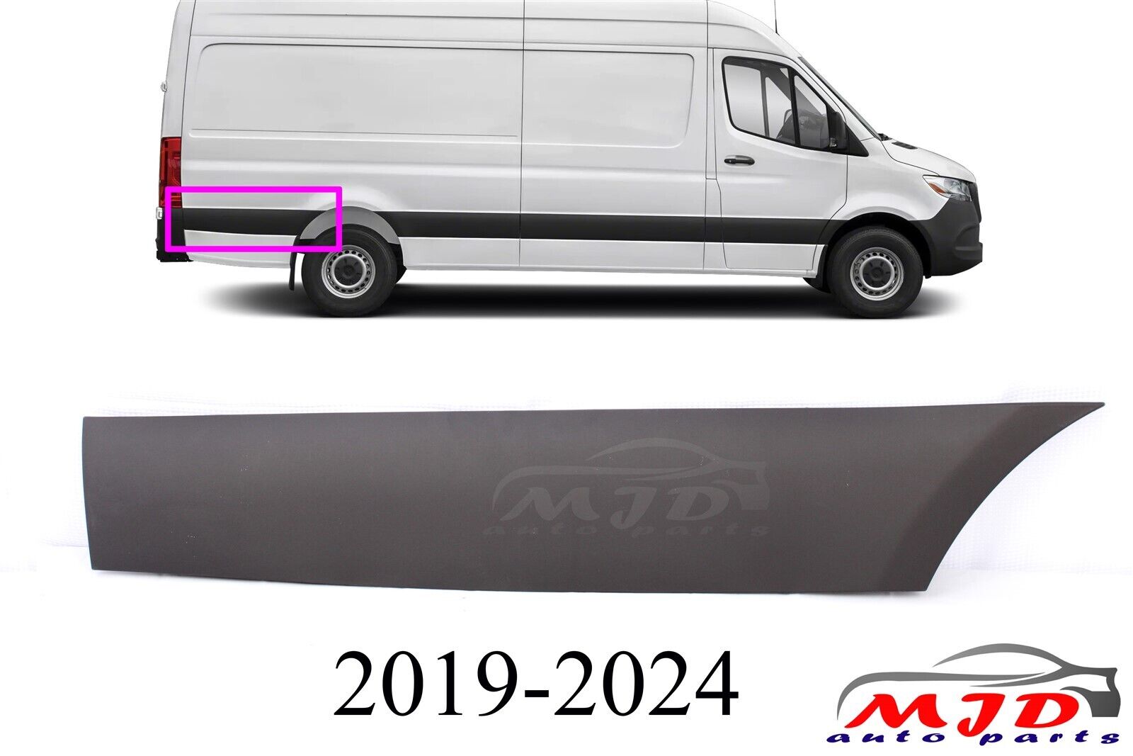 FOR MERCEDES SPRINTER W907 2019-2024 PASSENGER SIDE REAR TRIM MOLDING COVER