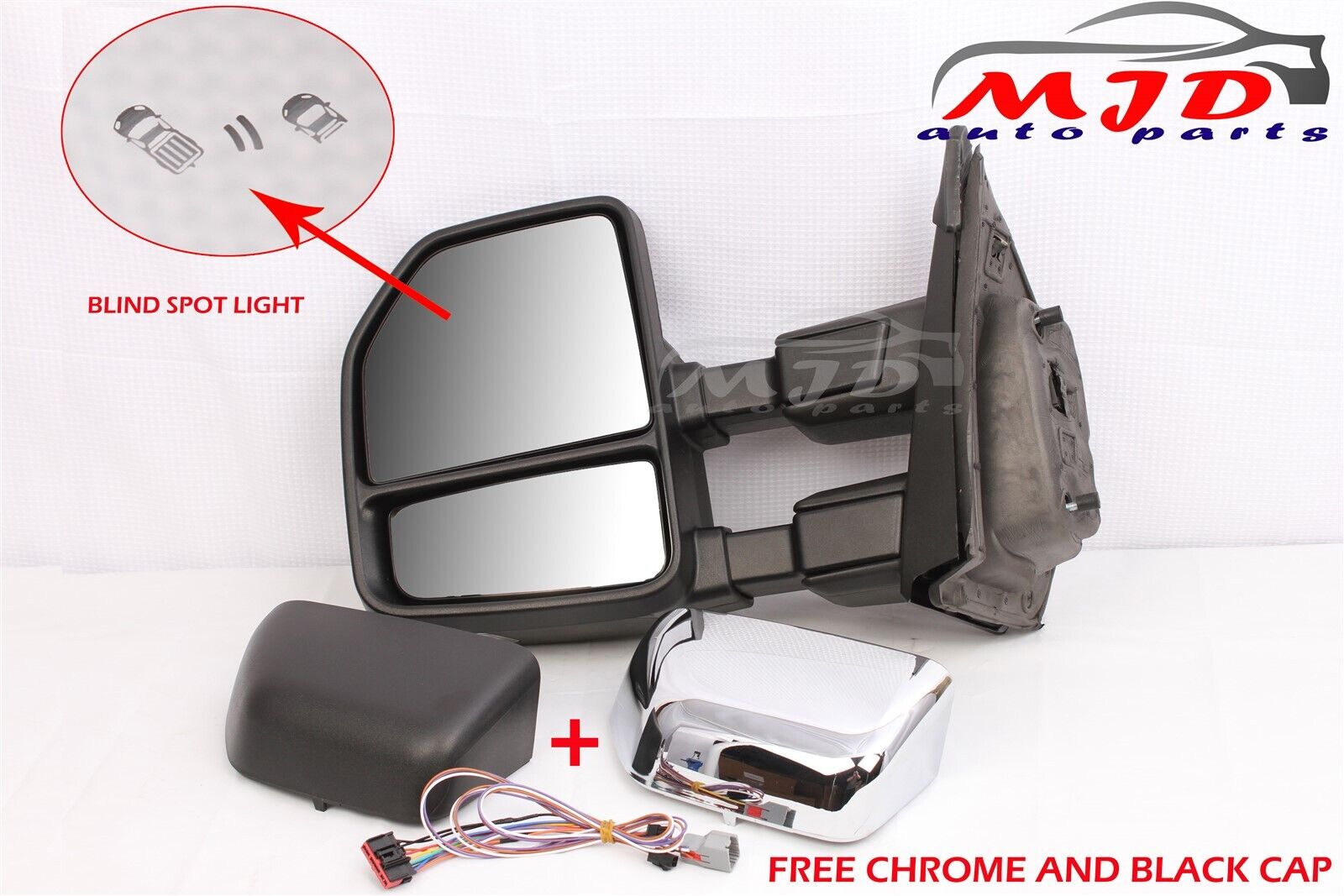 FOR FORD F150 2015-2020 LEFT DRIVER TOWING MIRROR POWER ADJUSTMENT BLIND SPOT