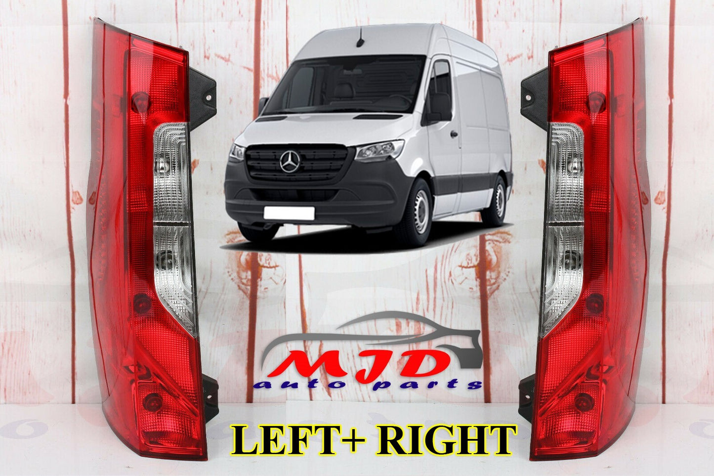 FOR MERCEDES SPRINTER W907 2019-2024 LEFT & RIGHT SIDE REAR TAIL LIGHTS W BULBS