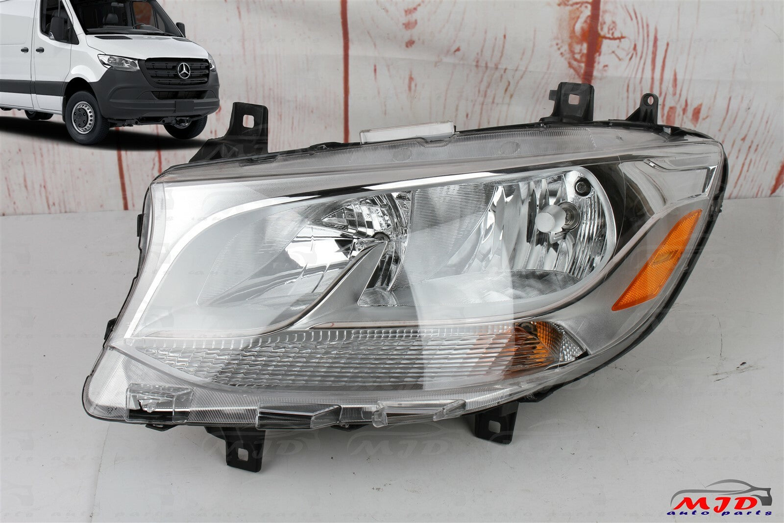 FOR MERCEDES SPRINTER W907 2019-2024 LEFT DRIVER SIDE HALOGEN HEADLIGHT