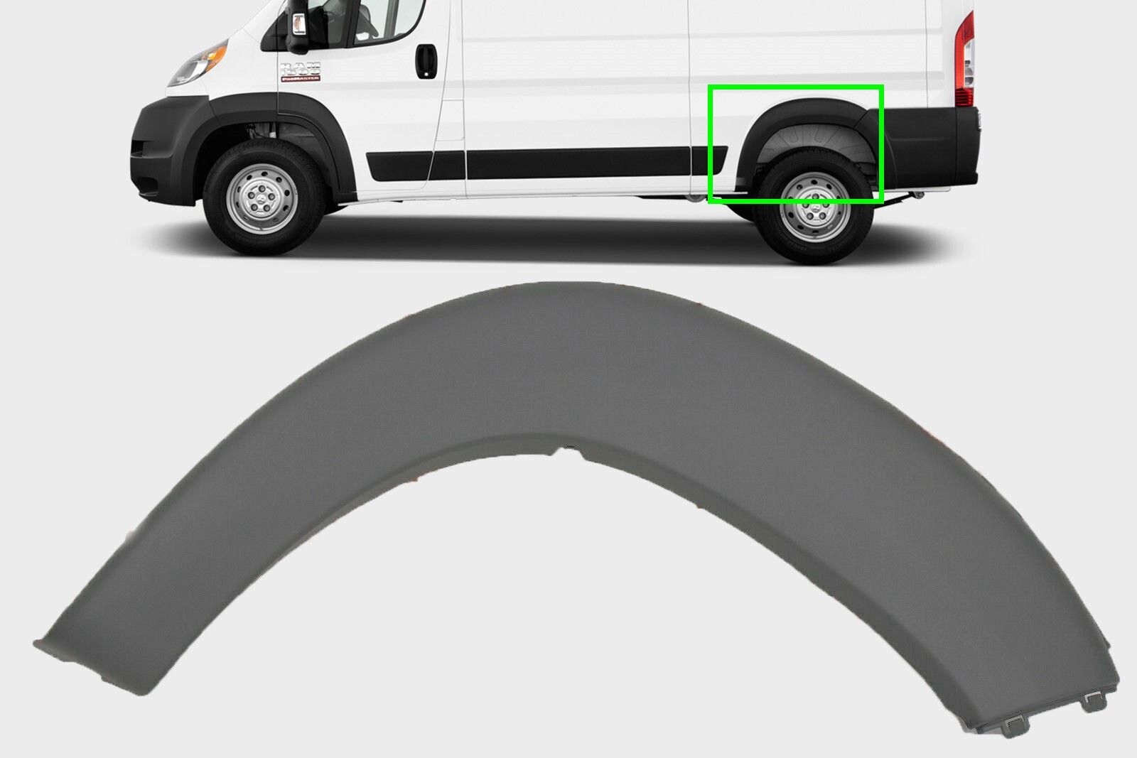 FIT DODGE RAM PROMASTER 2014-2018 LEFT REAR MOLDING WHEEL TRIM FENDER FLARE