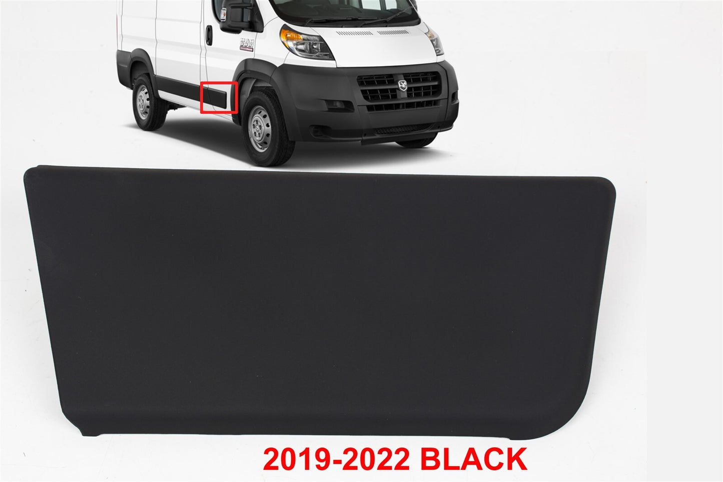 FOR RAM PROMASTER 2019-2025 1500 2500 3500 PASSENGER DOOR TRIM MOLDING COVER