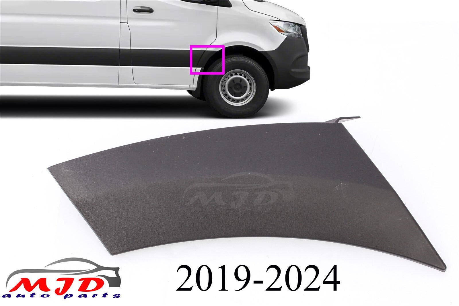 FOR MERCEDES SPRINTER W907 2019-2024 PASSENGER FENDER FLARE TRIM MOLDING COVER