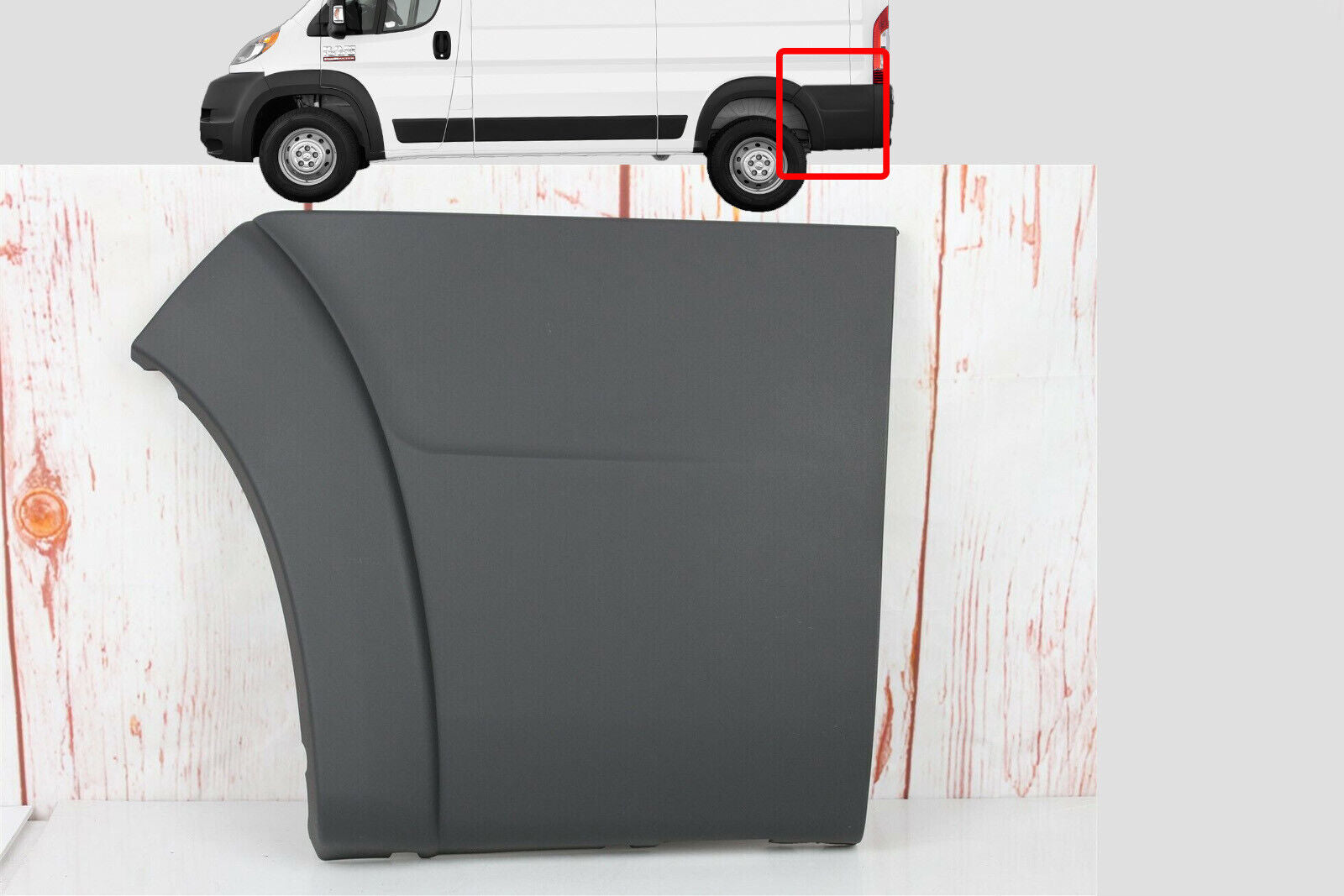 FOR RAM PROMASTER 2014-2018 REAR LEFT QUARTER PANEL TRIM MOLDING BUMPER FLARE