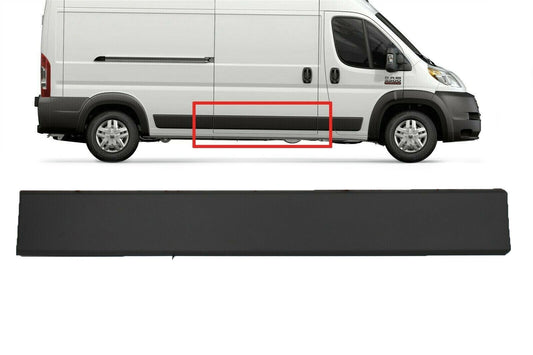 FIT DODGE RAM PROMASTER 2019-2025 SLIDING DOOR TRIM MOLDING COVER RIGHT W/CLIPS