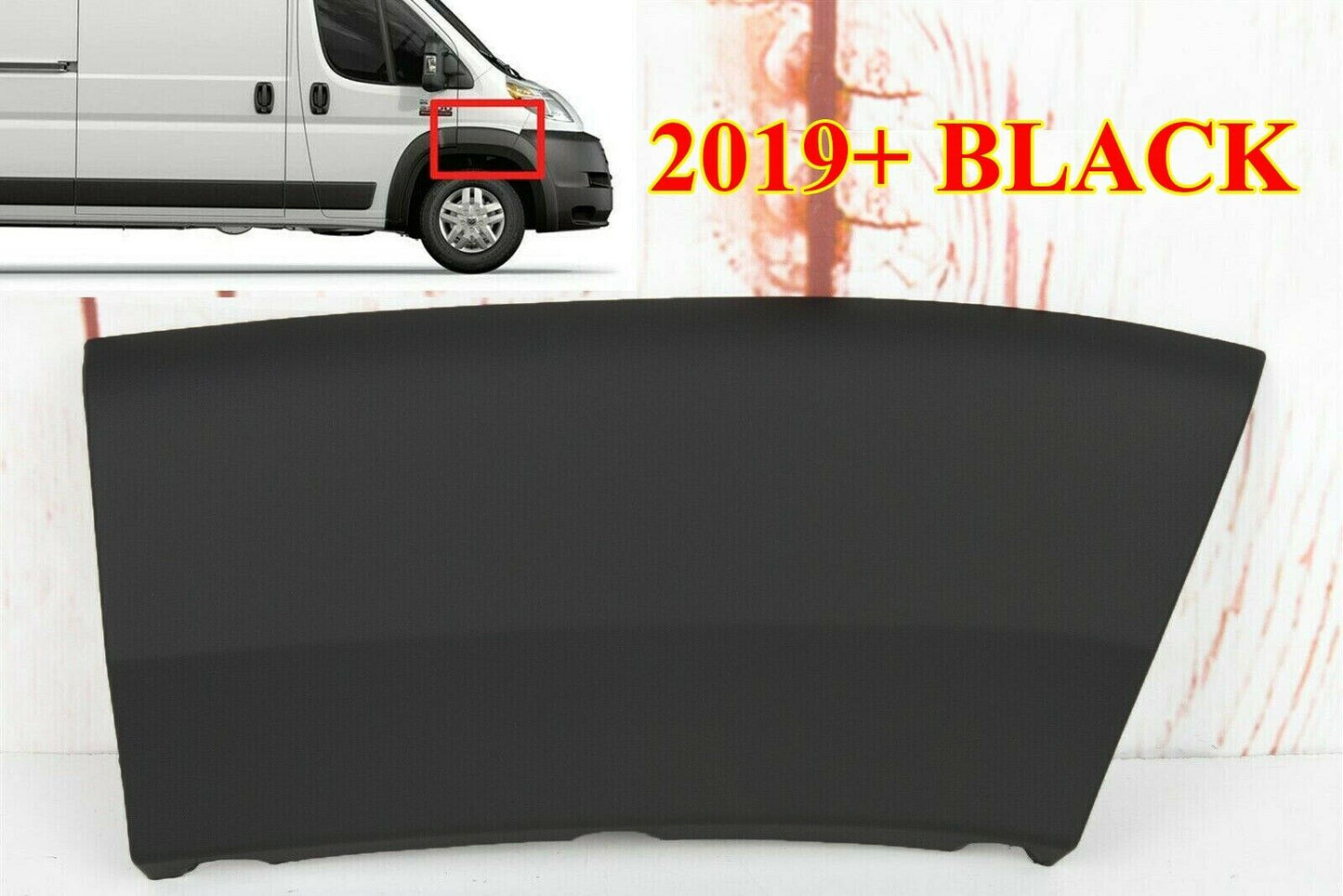 FOR DODGE RAM PROMASTER 2019-2022 FRONT MOLDING TRIM FENDER FLARE MOLDING RIGHT