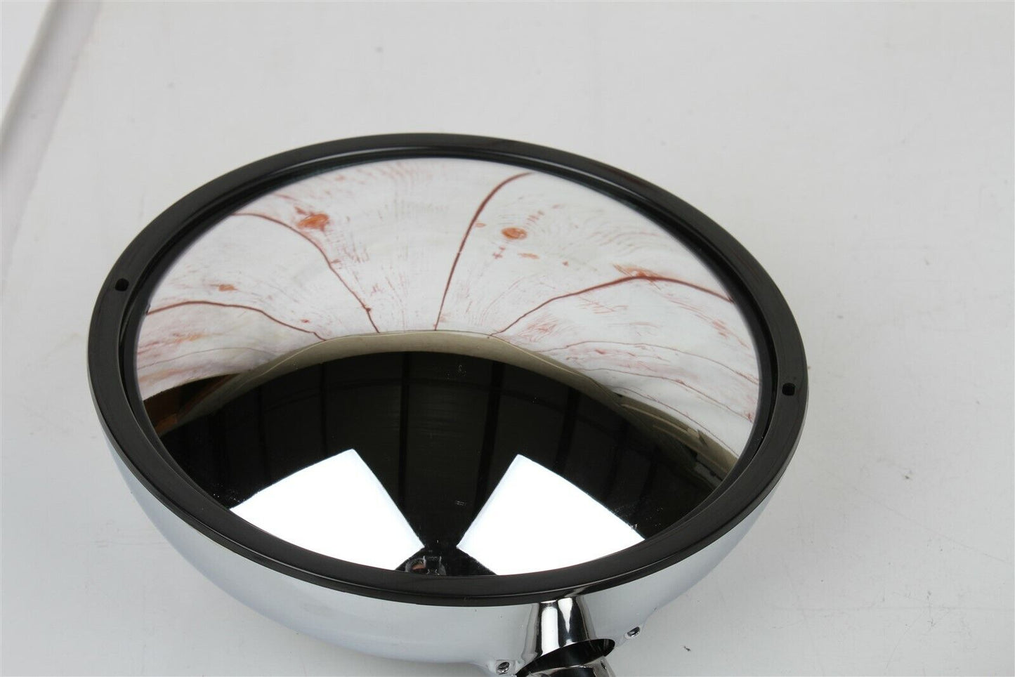 KENWORTH T680 PETERBILT 579 587 LEFT DRIVER SIDE CHROME ROUND HOOD MIRROR