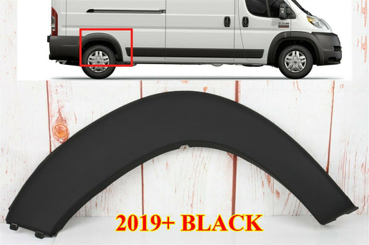 FOR RAM PROMASTER 2019-2025 PASSENGER REAR MOLDING WHEEL TRIM FENDER FLARE BLACK