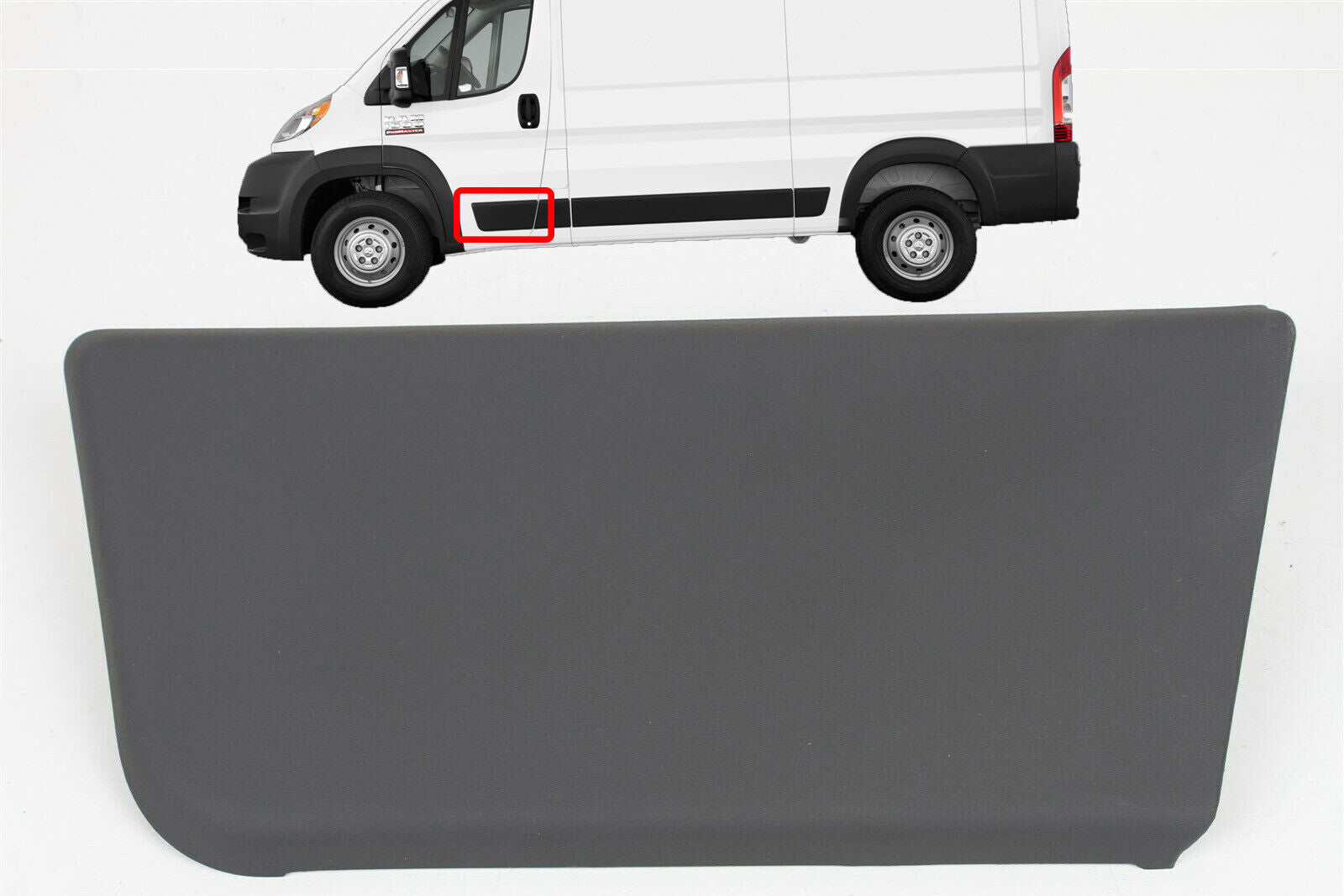 FOR DODGE RAM PROMASTER 2014-2018 2500 3500 FRONT DRIVER DOOR TRIM MOLDING COVER