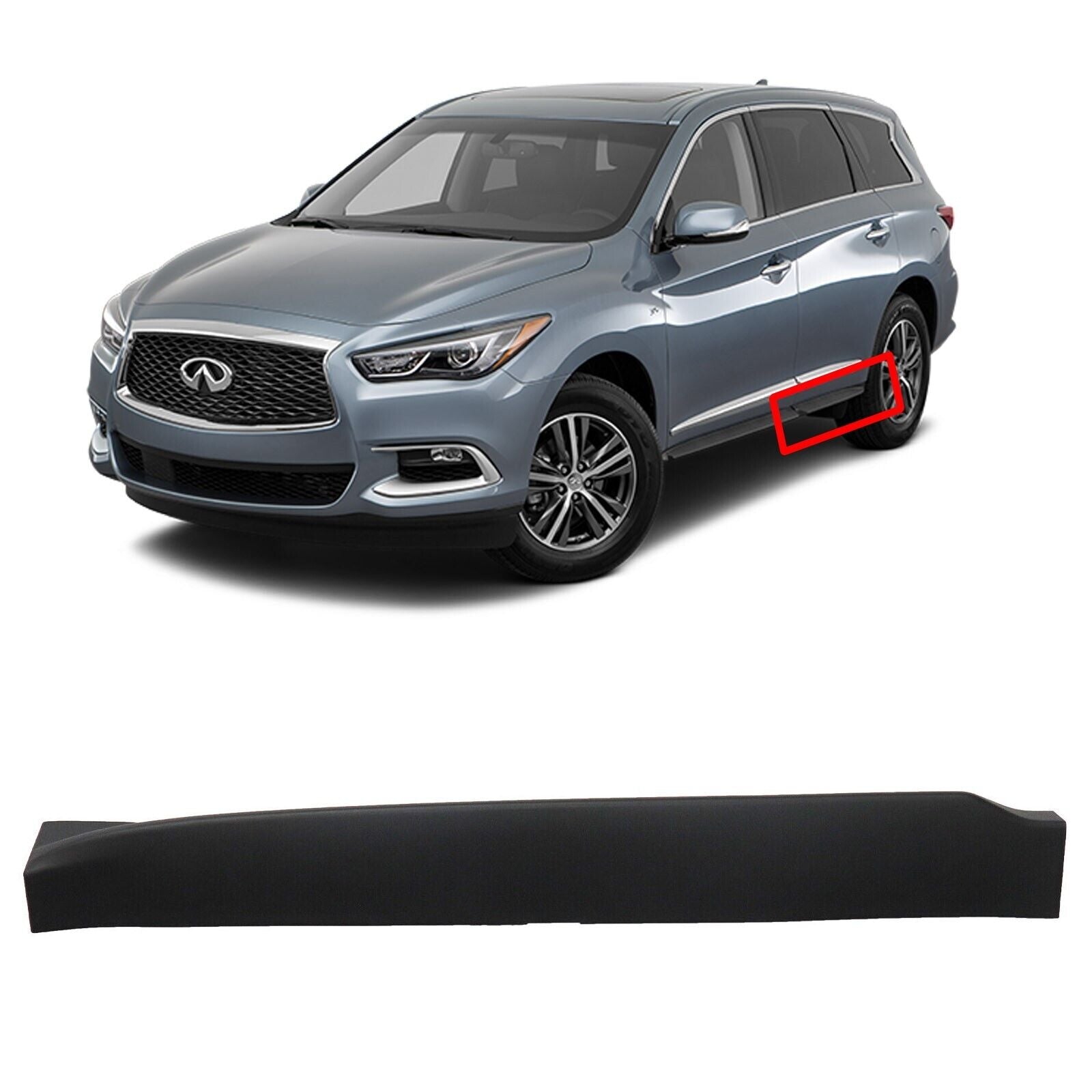 FOR INFINITI QX60 2016-2020 DRIVER REAR DOOR SILL TRIM MOLDING 82877-9NB0A