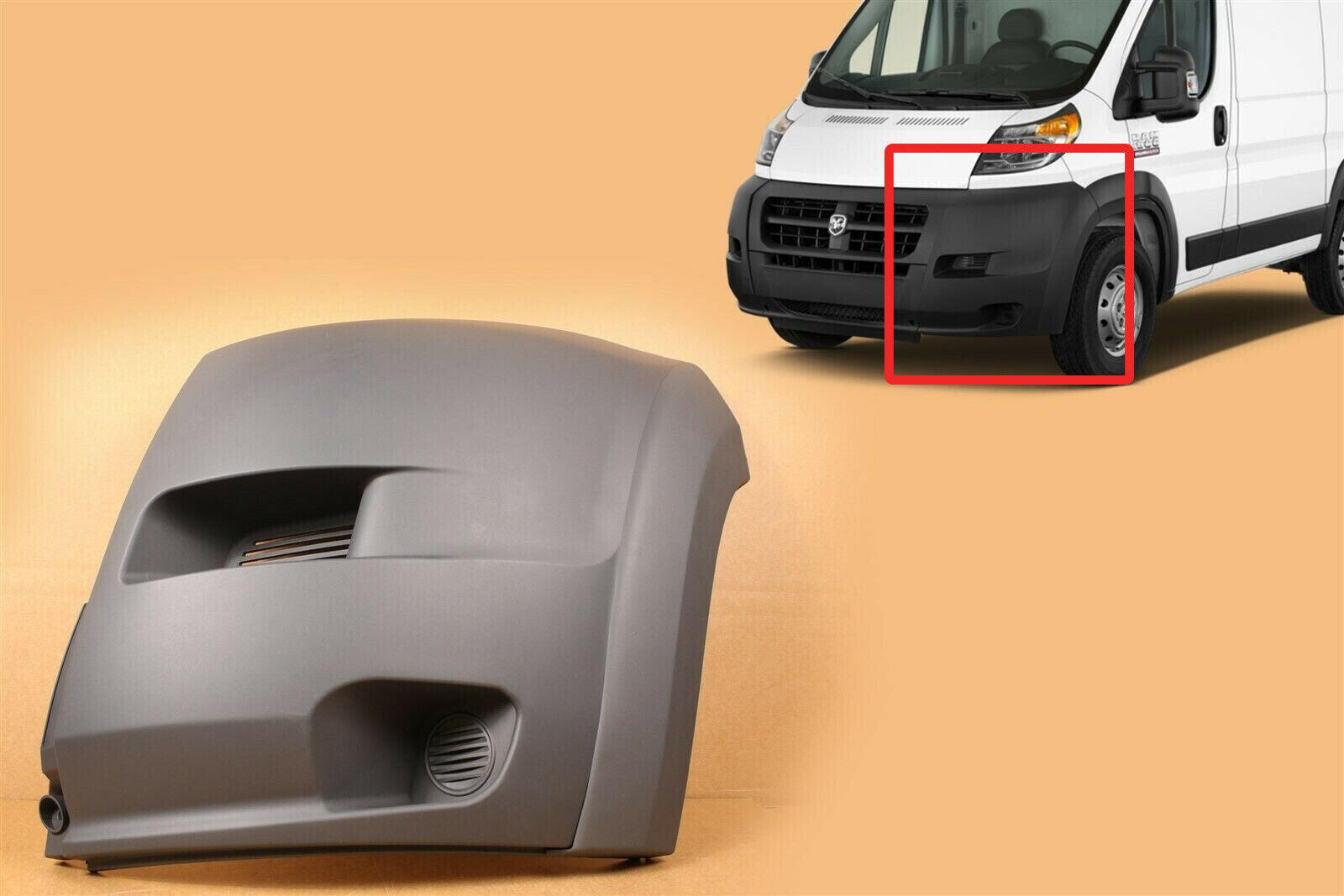 FOR Dodge Ram ProMaster 2500 3500 2014-2018 LH DRIVER FRONT BUMPER CORNER COVER