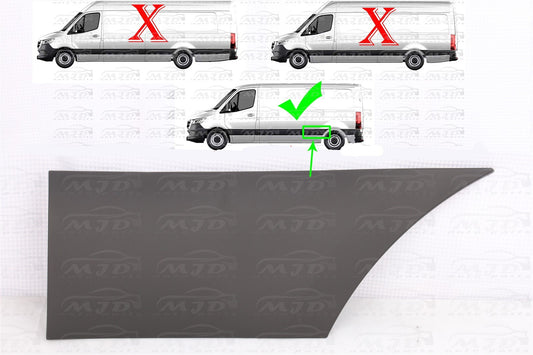 FOR MERCEDES SPRINTER W907 2019-2024 LEFT DRIVER SIDE REAR TRIM MOLDING COVER
