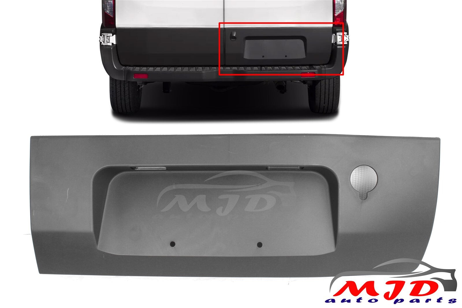 FIT FORD TRANSIT 2015-2024 RIGHT PASSENGER REAR DOOR PANEL TRIM MOLDING COVER